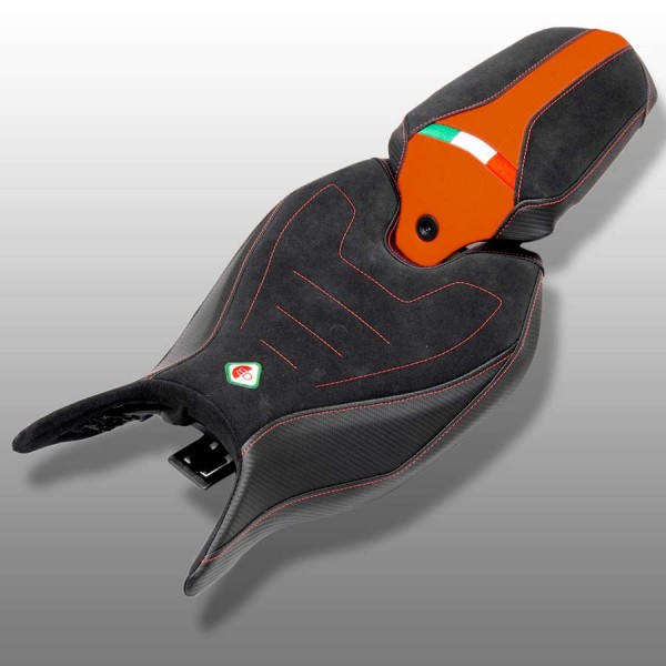 DBK COMFORT SEAT COVER ORANGE FOR TRIUMPH SPEED TRIPLE 1200 RS 2021-2024 PART # CSSTC01DK
