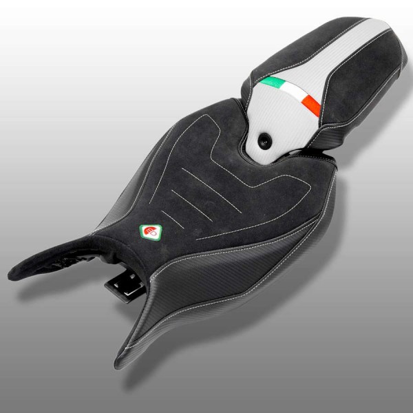 DBK COMFORT SEAT COVER WHITE FOR TRIUMPH SPEED TRIPLE 1200 RS 2021-2024 PART # CSSTC01DW