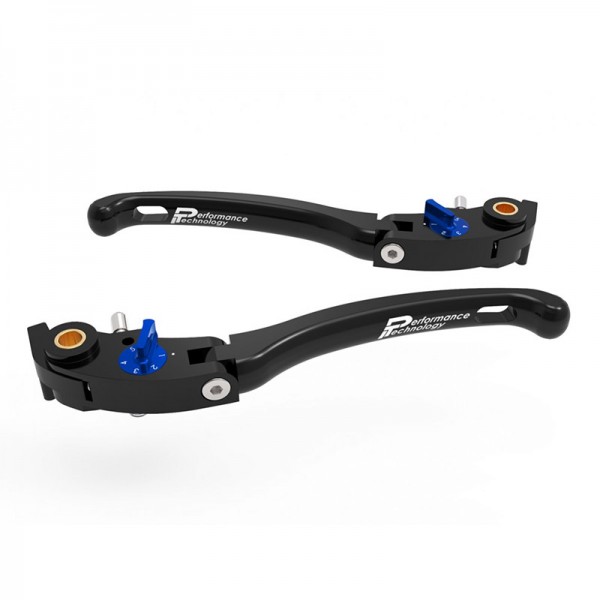 DBK ECO GP1 LEVERS BLACK BLUE FOR DUCATI PANIGALE V4 R 1000 (2019-2020) PART # LE16C