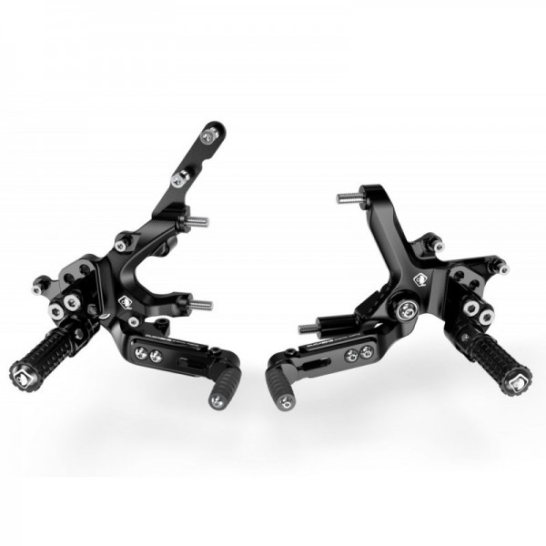 DBK ADJUSTABLE REARSET BLACK FOR DUCATI STREETFIGHTER V2 955 2022-2024 PART # PRSFV201DD