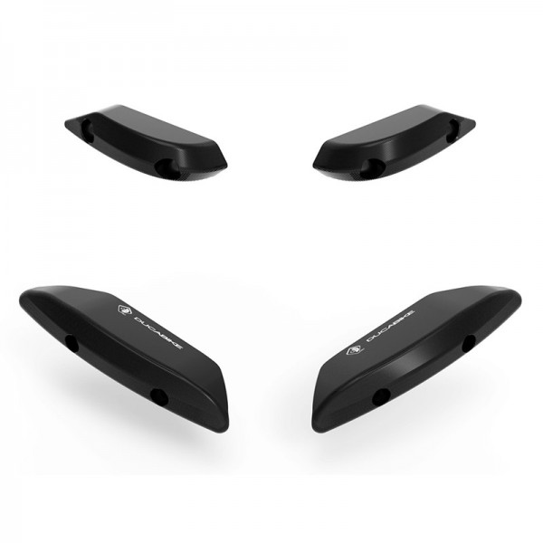 DBK WING COVER CAPS BLACK FOR DUCATI STREETFIGHTER V4 1100 (2020) PART # TCA01D