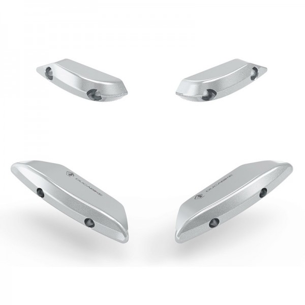 DBK WING COVER CAPS SILVER FOR DUCATI STREETFIGHTER V4 1100 (2020) PART # TCA01E