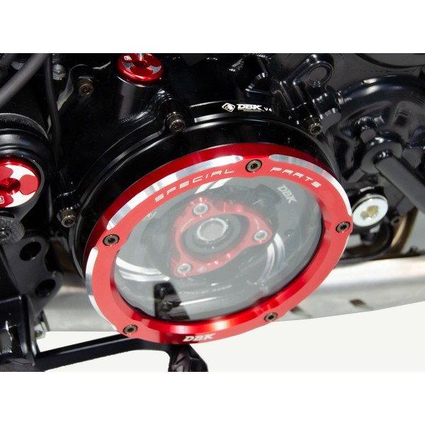 DBK CLEAR CLUTCH COVER FOR DUCATI PANIGALE V4 2024-2025 PART # CCV401 