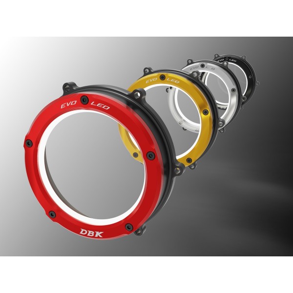 DBK EVO LED CLEAR CLUTCH COVER FOR DUCATI PANIGALE V4 2024-2025 PART # CCV4L01 