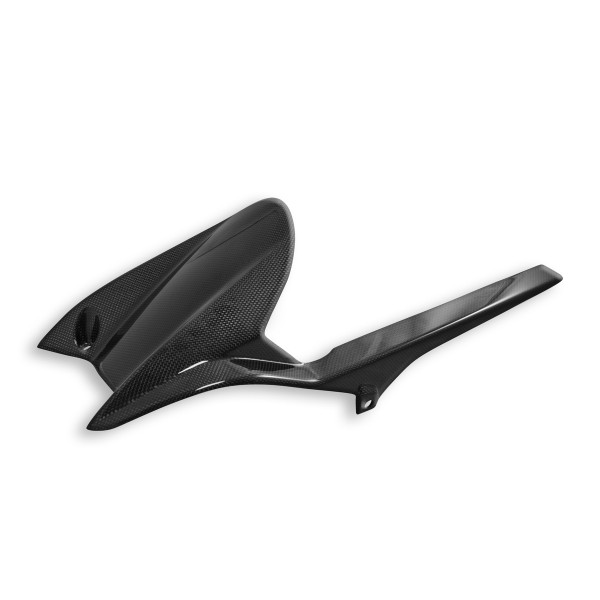 DBK GLOSSY CARBON REAR HUGGER FOR TRIUMPH STREET TRIPLE 765 RS 2024 PART # CRB89L 