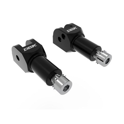 DBK PILOT FOOTPEGS SUPPORT KIT BLACK FOR DUCATI HYPERSTRADA 821 (2013-2015) PART # KAPM10D