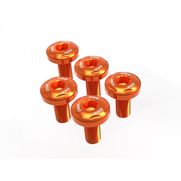 DBK EXHAUST PROTECTION SCREWS ORANGE FOR KTM 990 DUKE 2024 PART # KVT74K DBK EXHAUST PROTECTION SCREWS ORANGE FOR KTM 990 DUKE 2024 PART # KVT74K