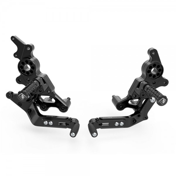 DBK REAR SETS BLACK-ECO FOR DUCATI HYPERMOTARD 950 (2019-2020) PART # PRHM95E01DD