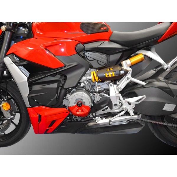 DBK ALTERNATOR COVER PROTECTION SLIDER FOR DUCATI STREETFIGHTER V2 2024 PART # SLI10 