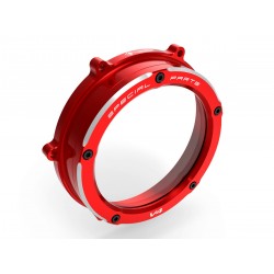 Ducabike Clear Clutch Cover For Panigale V4 Red-Red Part # CCV401AA