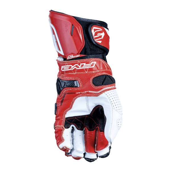 FIVE RFX RACE WHITE RED GLOVES 
