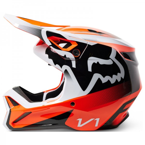 FOX V1 LEED ORANGE FLUO HELMET