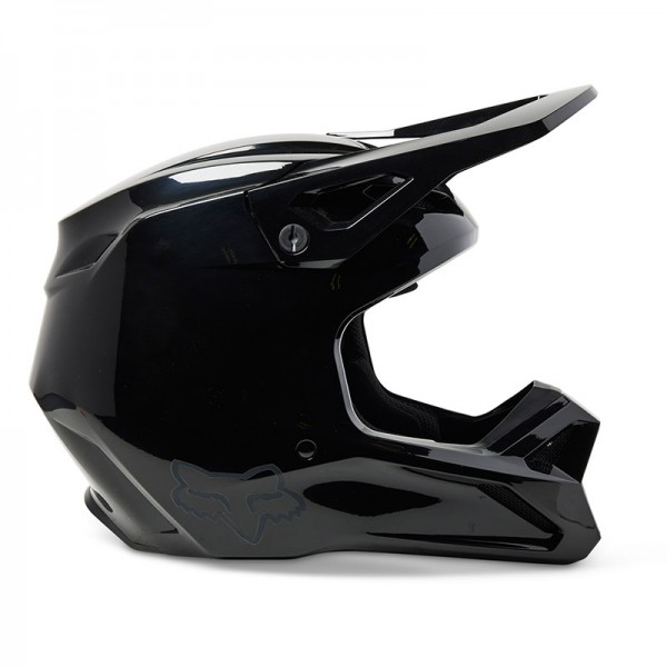 FOX V1 SOLID BLACK HELMET