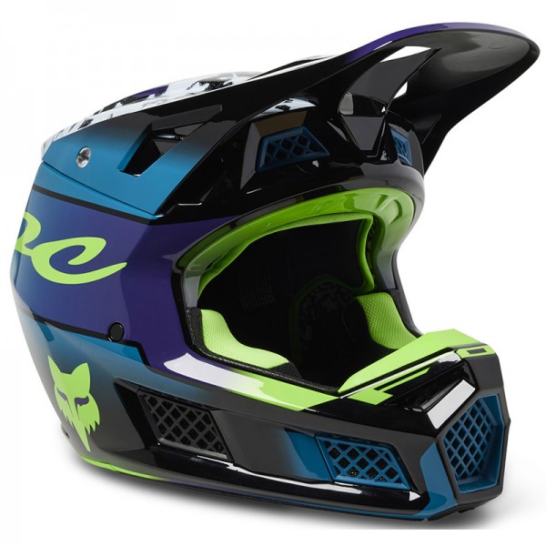 FOX V3 RS DKAY MAUI BLUE HELMET