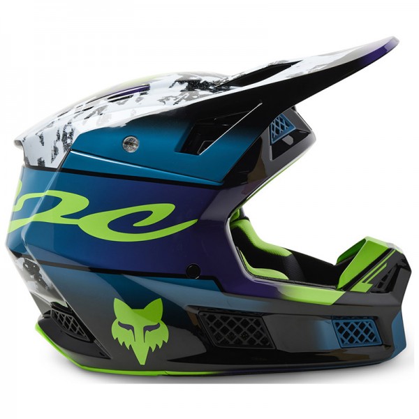 FOX V3 RS DKAY MAUI BLUE HELMET
