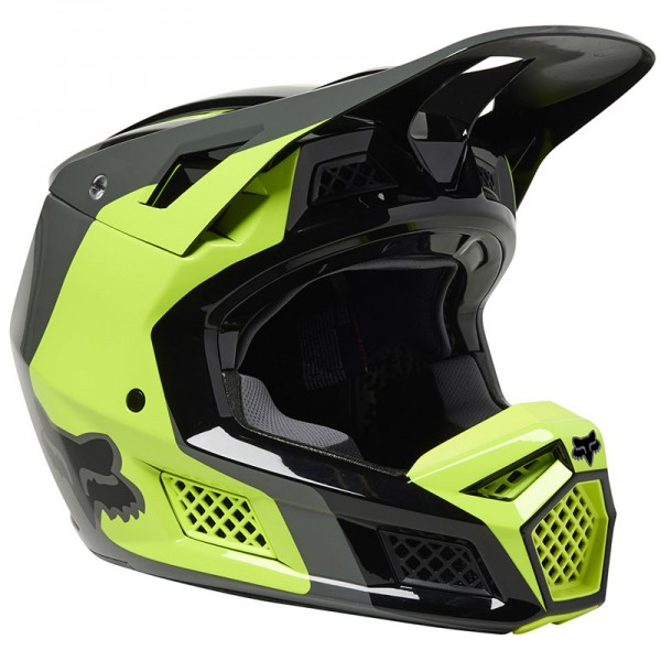 FOX V3 RS EFEKT YELLOW FLUO HELMET