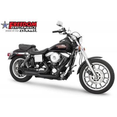 FREEDOM PERFORMANCE 2-INTO-1 TURNOUT/SIDEDUMP FOR HARLEY DYNA 2006-2017 PART # HD00546