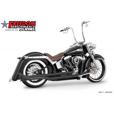 FREEDOM PERFORMANCE 2.5 RIGHT-SIDE STAGGERED TRUE-DUAL COMPLETE SYSTEM FOR HARLEY SOFTAIL 2018 PART # HD01953