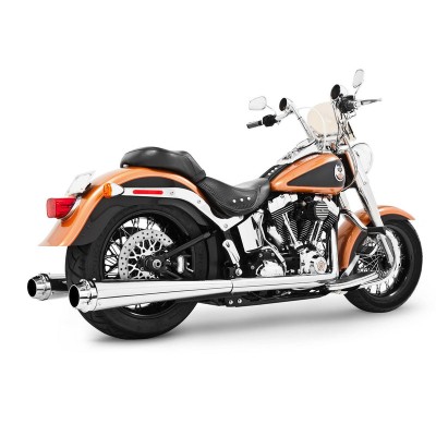 FREEDOM PERFORMANCE 4.5 AMERICAN OUTLAW TRUE-DUAL FULL SYSTEM FOR HARLEY SOFTAIL 1997-2017 PART # HD00292