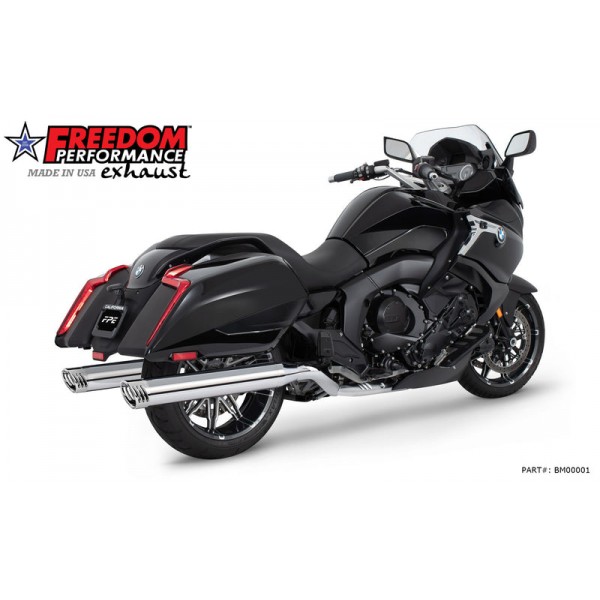 FREEDOM PERFORMANCE GRAND AMERICA 4 SLIP-ONS FOR BMW K 1600 B 2017 PART # BM00001