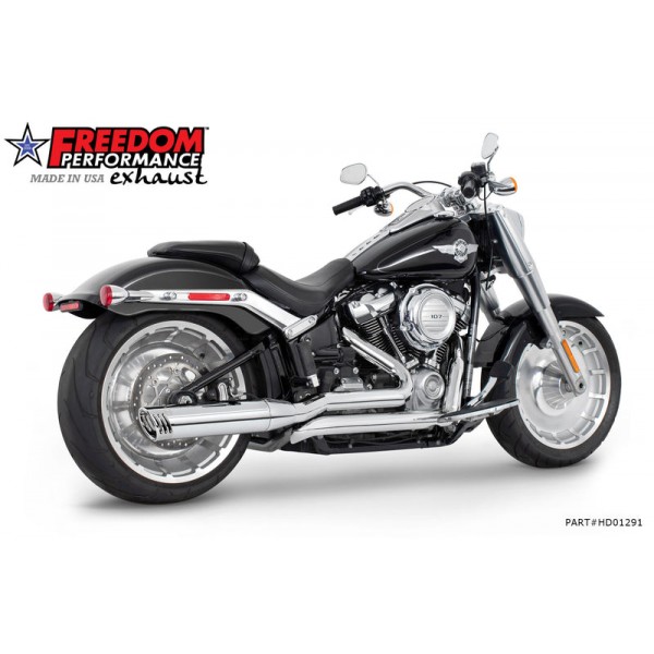 FREEDOM PERFORMANCE M8 FAT BOY BREAKOUT ONLY 4 TUCK UNDER FULL SYSTEM FOR HARLEY SOFTAIL 2018 PART # HD01291