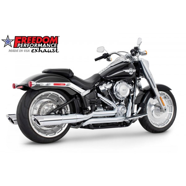 FREEDOM PERFORMANCE M8 FAT BOY BREAKOUT ONLY 4.5 TWO-STEP TUCK UNDER FULL SYSTEM FOR HARLEY SOFTAIL 2018 PART # HD01309