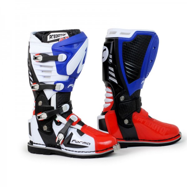 FORMA PREDATOR 2.0 WHITE BLUE BLACK BOOTS