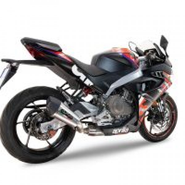 GPR EXHAUST GPE ANN BLACK TITANIUM RACING FULL SYSTEM EXHAUST INCLUDING REMOVABLE DB KILLER APRILIA RS 457 2024-2025 PART # A.78.CAT.GPAN.TO
