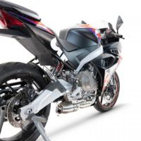 GPR EXHAUST GP EVO4 BLACK TITANIUM HOMOLOGATED LEGAL FULL SYSTEM EXHAUST INCLUDING REMOVABLE DB KILLER APRILIA RS 457 2024-2025 PART # A.79.RACEDB.GHOST
