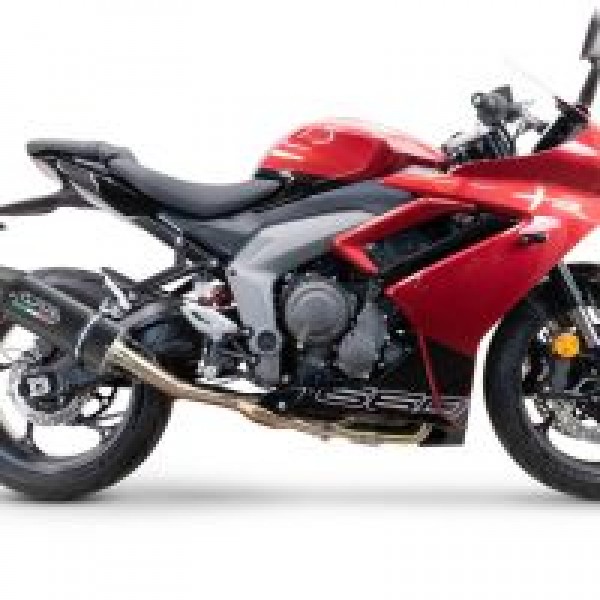 GPR EXHAUST FURORE NERO COMPLETE RACING EXHAUST SUPPLIED WITH DB KILLER FOR TRIUMPH DAYTONA 660 2023-2025 PART # E5.T.100.RACEDB.FUNE