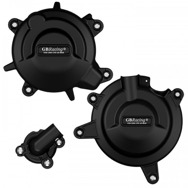 GB RACING SECONDARY ENGINE COVER SET FOR KAWASAKI NINJA 400 2018-2023 PART # EC-ZXR400-2018-SET-GBR