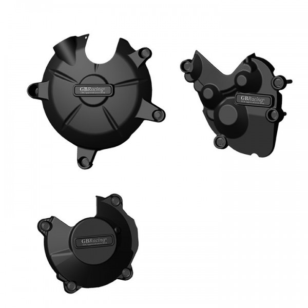 GB RACING STOCK ENGINE COVER SET FOR KAWASAKI NINJA ZX-6R 2007 - 2008 PART # EC-ZX6-2007-SET-GBR