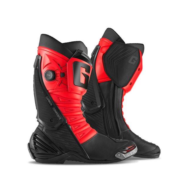 GAERNE GP1 LS BLACK RED FLUO BOOTS 