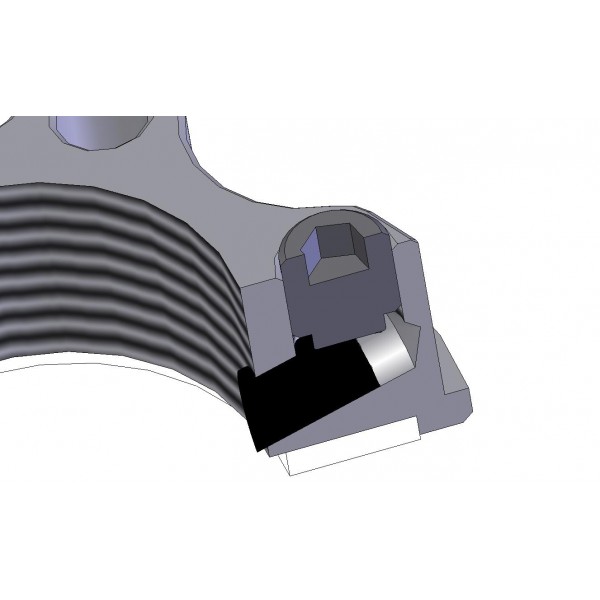 GILLES TOOLING TOP YOKE NUT FOR BMW S1000RR 2023-2024 M28X1.0 ALUMINUM BLUE PART # ACMA-28-10.BL