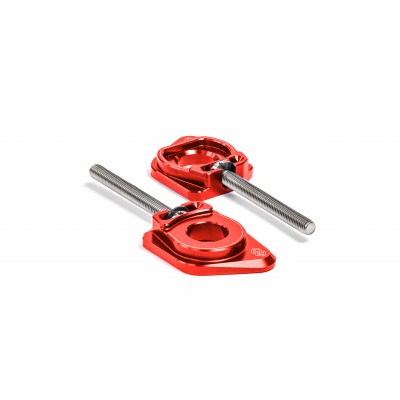 GILLES TOOLING AXB CHAIN ADJUSTER RED FOR KAWASAKI ZX-6R 2023-2024 PART # AXB-ZXJBF.R