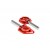 GILLES TOOLING AXB CHAIN ADJUSTER RED FOR KAWASAKI ZX-6R 2023-2024 PART # AXB-ZXJBF.R