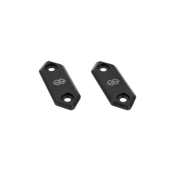 GILLES TOOLING MIRROR COVER BLACK FOR KAWASAKI ZX-6R 2023-2024 PART # MC-03-KIT-B