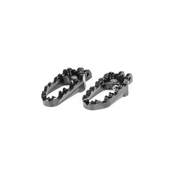 GILLES TOOLING PRO-X ENDURO FOOT PEG SET RIDER BLACK FOR BMW R 1250 GSA 2019-2023 PART # RGK-122-UF34-SET-B