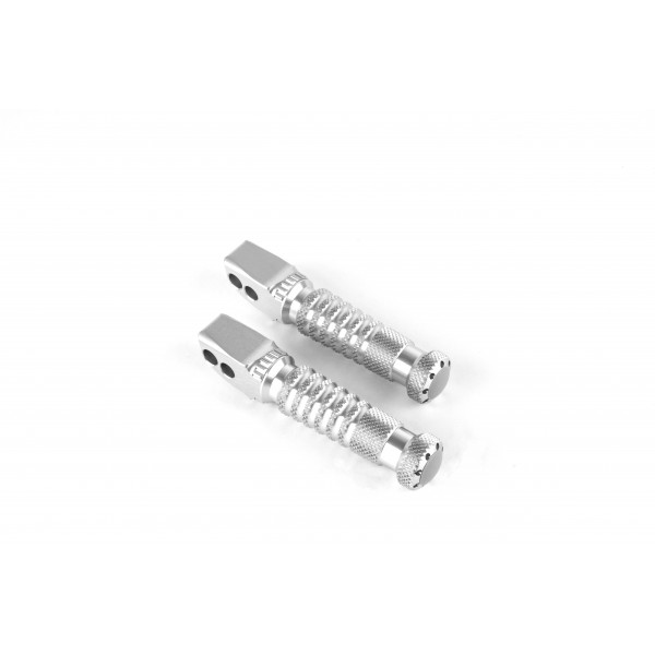 GILLES TOOLING SPORT FOOT PEG SET PILLION SILVER FOR KAWASAKI ZX-6R 2023-2024 PART # RGK-290-UF16-SET-S