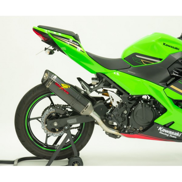 Graves Motorsports Kawasaki Works Full Exhaust System For Ninja Ex400 2018-2021 Part #EXK-18EX4-FSCW2