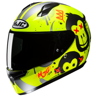 HJC C10 GETI MC3HSF YELLOW FLUO HELMET