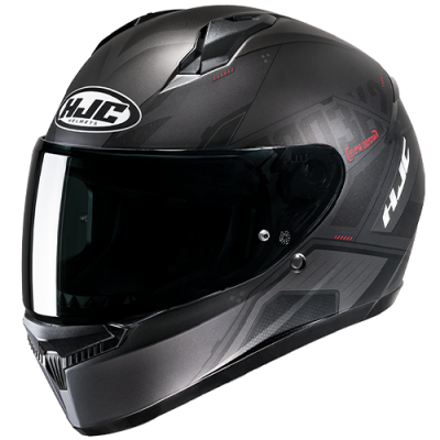 HJC C10 INKA RED BLACK HELMET
