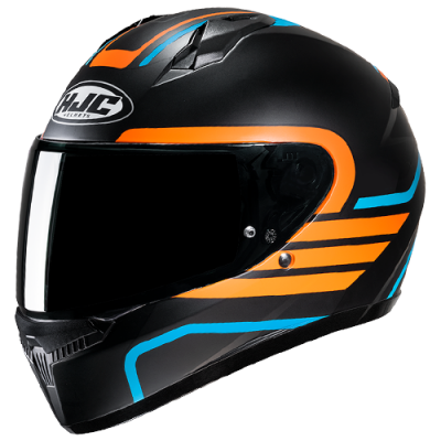 HJC C10 LITO ORANGE BLUE HELMET
