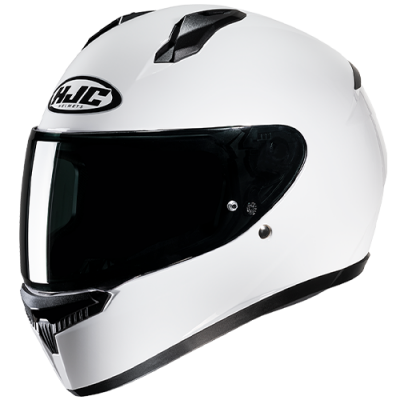HJC C10 SOLID WHITE HELMET
