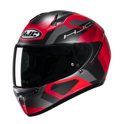 HJC C10 TINS BLACK RED HELMET