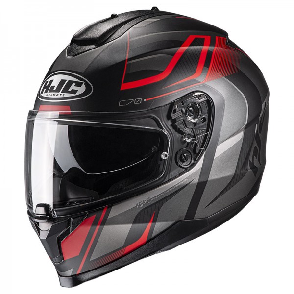 Shop HJC C70 Lantic Black Red Helmet | Full Face Helmets