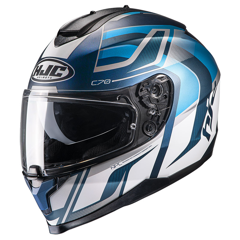 Shop HJC C70 Lantic Blue White Helmet | Full Face Helmets