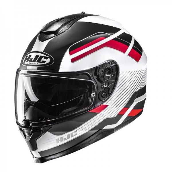 HJC C70N BELIS WHITE RED HELMET 