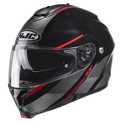 Hjc C91 Tero Black Red Fluo Helmet