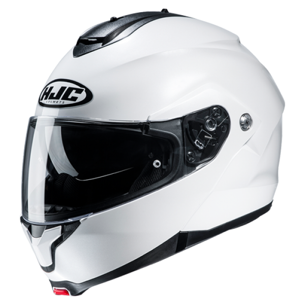 HJC C91N SOLID PEARL WHITE HELMET